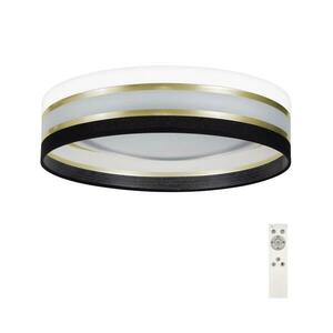 LED Dimmelhető mennyezeti lámpa SMART CORAL GOLD LED/24W/230V fekete/fehér + távirányító BG kép