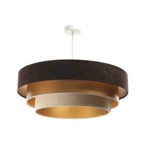 TRINITI függeszték 1xE27/60W/230V barna/arany/beige 050 kép