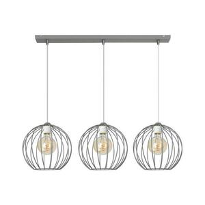 Csillár zsinóron MERCURE 3xE27/15W/230V szürke W kép
