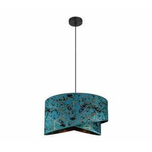 Csillár zsinóron REZO 1xE27/60W/230V türkiz 0053 kép