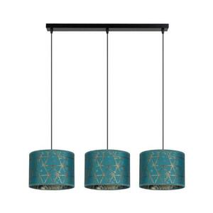 Csillár zsinóron REZO 3xE27/60W/230V türkiz 0026 kép