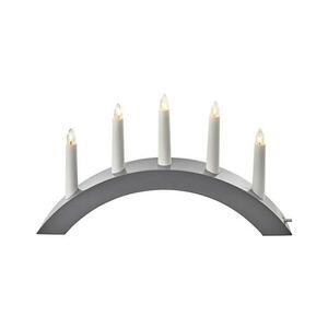 Karácsonyi gyertyatartó 5xE10/15W/230V szürke DCAZ02 kép