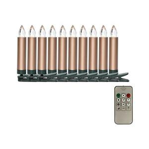 KÉSZLET 10x LED Karácsonyi dekoráció LED/1xAAA + távirányító PMLC10WRGB kép