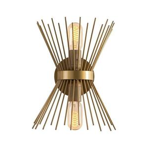 Fali lámpa KIRPI 2xE27/40W/230V arany színben 892OPV1848 kép