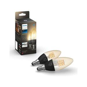 KÉSZLET 2x LED Dimmelhető izzó Philips Hue WHITE FILAMENT E14/4, 5W/230V 2100K 871951430221100 kép