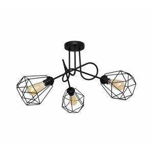 Felületre szerelhető csillár KARO 3xE27/15W/230V fekete W kép