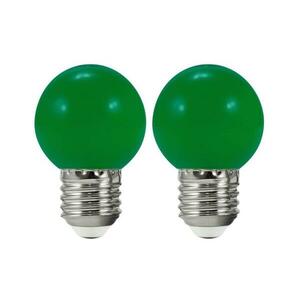 KÉSZLET 2x LED Izzó PARTY E27/0, 5W/36V zöld 308771 kép