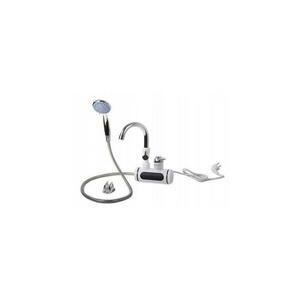 Átfolyós vízmelegítő permetezővel és LCD kijelzővel 3000W/230V IPX4 fehér V378A kép