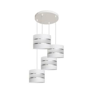 Csillár zsinóron HELEN 4xE27/15W/230V fehér W kép