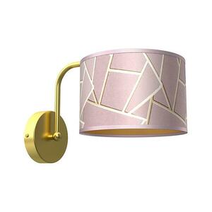 Fali lámpa ZIGGY 1xE27/60W/230V rózsaszín/arany MLP7583 kép