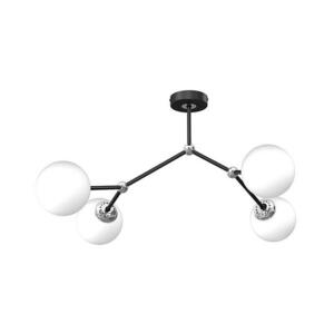 Csillár JOY 4xE14/40W/230V fekete/fényezett króm MLP7529 kép