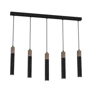 Csillár zsinóron SOLO 5xGU10/MR11/40W/230V fekete MLP7471 kép