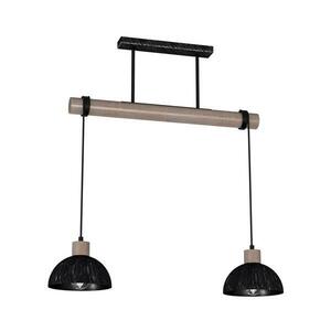 Csillár zsinóron ERIK 2xE27/60W/230V barna/fekete MLP7639 kép