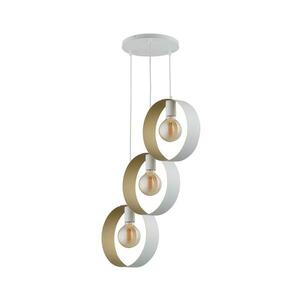 Csillár zsinóron HAPPY 3xE27/60W/230V fehér/arany 32291 kép