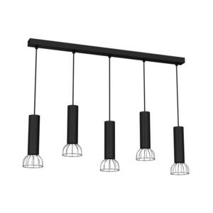 Csillár zsinóron DANTE 5xGU10/25W/230V fekete/fényes króm MLP7361 kép