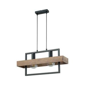 Csillár zsinóron ROBIN 2xE27/60W/230V fa 32216 kép