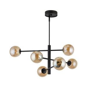 Csillár rúdon ORO 6xG9/12W/230V fekete/arany 32073 kép