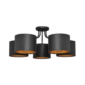 Felületre szerelhető csillár ALBA 5xE27/15W/230V fekete/arany P kép