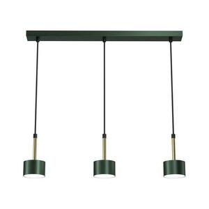 Csillár zsinóron ARENA 3xGX53/11W/230V zöld/arany MLP7767 kép