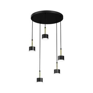 Csillár zsinóron ARENA 5xGX53/11W/230V fekete/arany MLP7763 kép