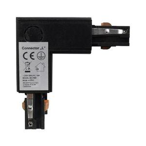 Csatlakozó lámpákhoz sínrendszerben 3 fázisú TRACK fekete L típusú ML7088 kép