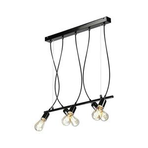 Csillár zsinóron TARO 5xE27/60W/230V fekete LM 5.145 kép