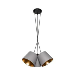 Csillár zsinóron ZOMA 3xE27/60W/260V szürke/réz 0659 kép