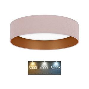 Brilagi - LED mennyezeti lámpa VELVET LED/24W/230V 3000-6400K rózsaszín/arany kép