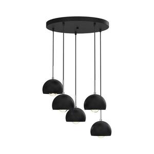 Csillár zsinóron COOL 5xE27/60W/230V fekete 3743 kép