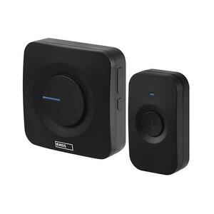 Vezeték nélküli elemes ajtócsengő 3xAAA IP56 fekete P5728 kép