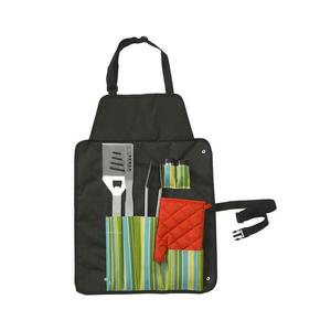 Grillező eszközök rozsdamentes acél 7 db + kötény 13107 kép