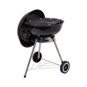 Hordozható faszenes grillsütő fekete 13027 kép