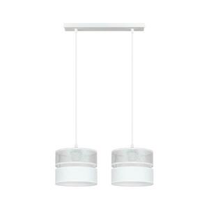Csillár zsinóron LIMA 2xE27/60W/230V ezüst/fehér 0871 kép