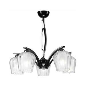 Csillár rúdon PAULA 5xE27/60W/230V fekete LM kép