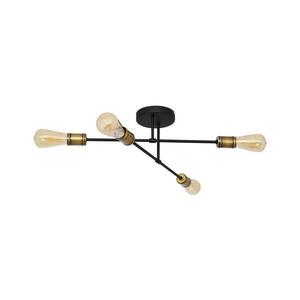 Csillár CAMBRIDGE 4xE27/20W/230V fekete/arany W kép