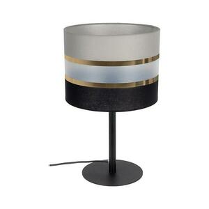 Asztali lámpa CORAL 1xE27/60W/230V fekete/szürke 0427 kép