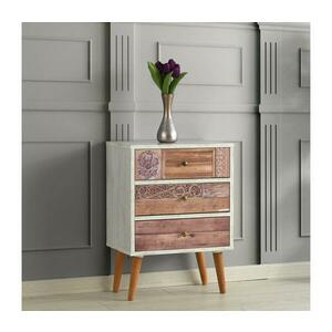 LIZA komód 68x50 fehér/barna 854KLN3405 kép