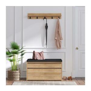 Fali fogas BOBY 15x80 cm + cipőtartó 42x80 cm barna/fekete 793ELG4020 kép