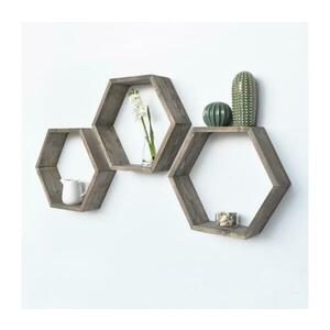 KÉSZLET 3x Fali polc fenyő barna 792EVL1792 kép