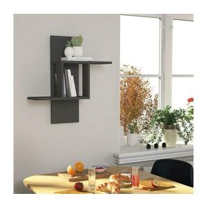Fali polc MILL 70x64 cm antracit 776HMS1607 kép