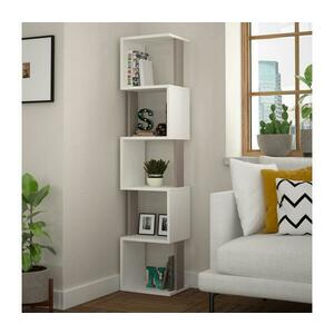 Könyvespolc PIRI 161x35 cm fehér/szürke 855DTE3703 kép