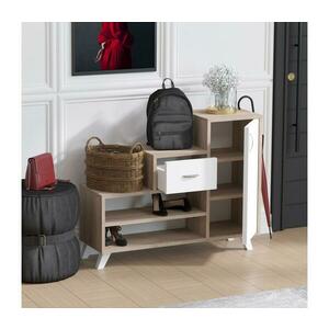 Cipősszekrény RETRO 77x90 cm bézs/fehér 746JUG3985 kép