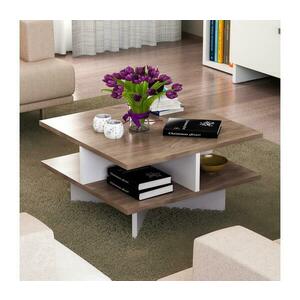 Kávésasztal HAMTON 31, 2x60 cm barna/fehér 731WAT2815 kép