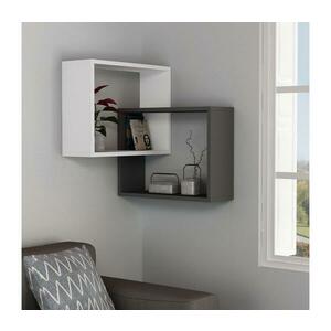 Sarki fali polc RING 68x68 cm fehér/antracit 776HMS1719 kép
