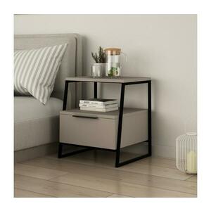 Éjjeliszekrény PAL 50x45 cm fekete/szürke 855DTE3515 kép