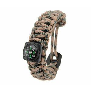 Többfunkciós karkötő iránytűvel, tűzgyújtóval bézs 13723 kép