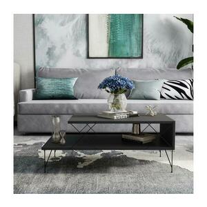 LOIRE konferenciás asztal 40x100 cm, antracit színű 854KLN2825 kép