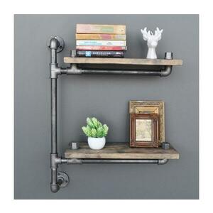 Fali polc BORURAF 47x60 cm barna 792EVL1837 kép