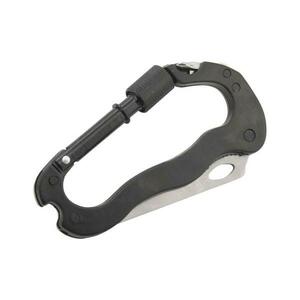Fekete alumínium multifunkciós karabiner biztonsági zárral 13736 kép