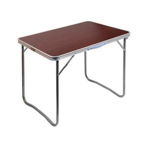 Összecsukható kempingasztal barna/króm 13486 kép